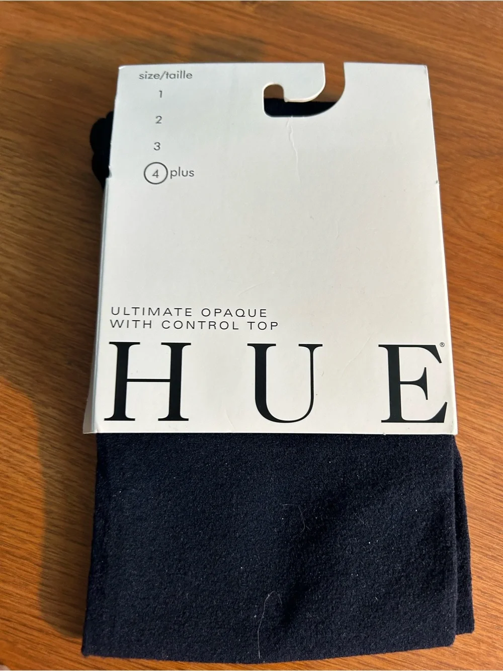 HUE Women’s Ultimate Opaque Tights with Control Top - Black
